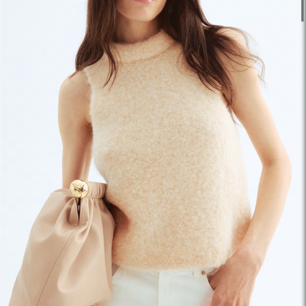 H&M Premium Wool Blend Sleeveless Sweater Tank Top